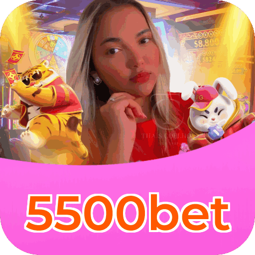 Interface do aplicativo 5500bet mostrando jogos disponíveis no iOS e Android